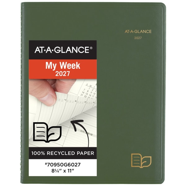 AT-A-GLANCE Recycled Weekly Monthly Appointment Books, 70950G6027