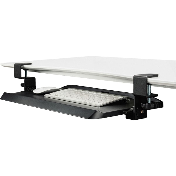 Kantek Tilting Keyboard Tray - 11.5in Height x 5in Width - Black - 1 Each