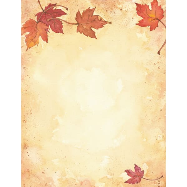 Great Papers! Holiday-Themed Letterhead Paper, 8 1/2in x 11in, Fall Leaves, Pack Of 80 Sheets