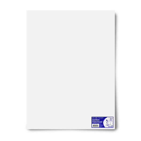 Royal Brites Dual-Sided Dry-Erase Poster Board, 22in x 28in, White