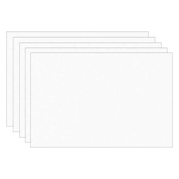 Prang Construction Paper, Medium Weight, 12in x 18in, Bright White, 100 Sheets Per Pack, Set Of 5 Packs