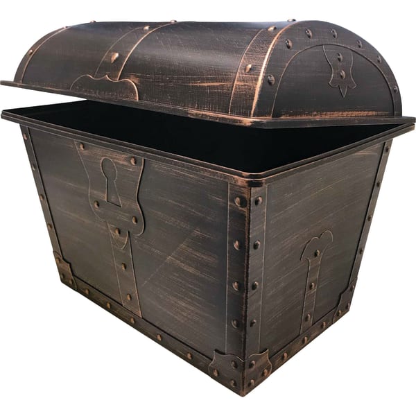 Teacher Created Resources Plastic Treasure Chest, 13in, Multicolor