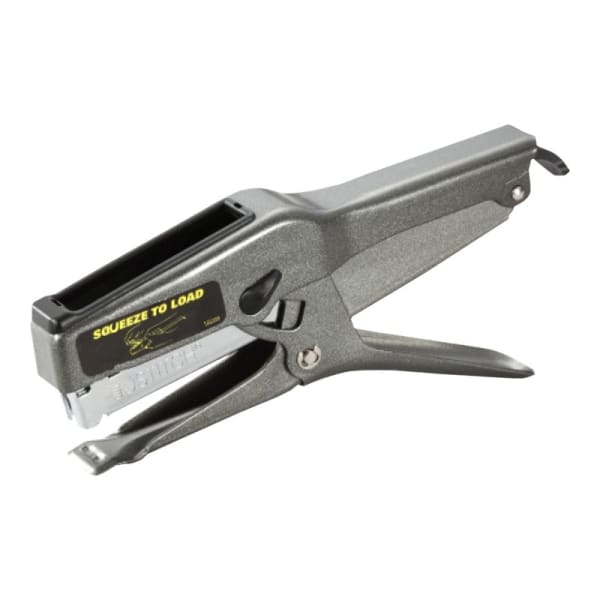 Bostitch B8 Heavy-Duty Plier Stapler - 45 Sheets Capacity - 210 Staple Capacity - Full Strip - 1/4in, 3/8in Staple Size - Black