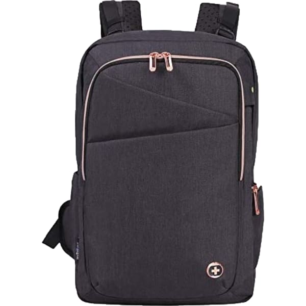 SwissDigital KatyRose Massage Business Backpack With 15.6in Laptop Pocket, Gray