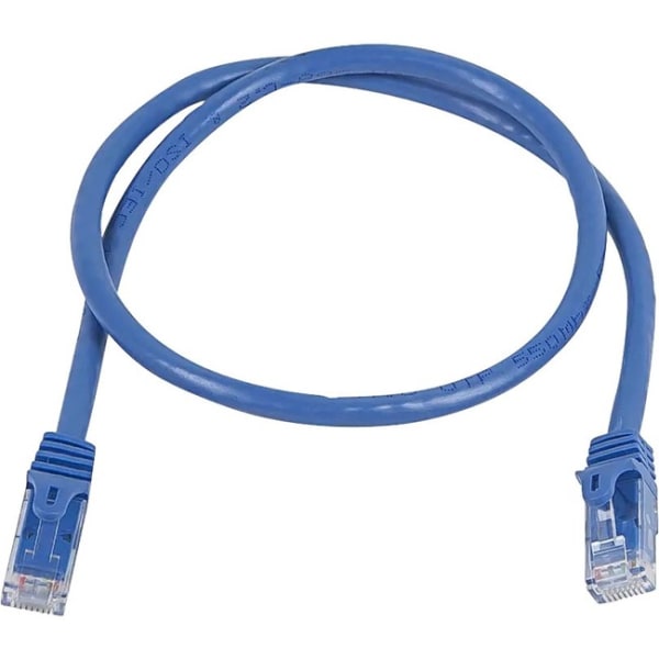 Monoprice FLEXboot Cat.6 UTP Patch Network Cable - 1 ft Category 6 Network Cable for Network Device - First End: 1 x RJ-45 Network - Male - Second End: 1 x RJ-45 Network - Male - Patch Cable - Gold Plated Contact - 24 AWG - Blue