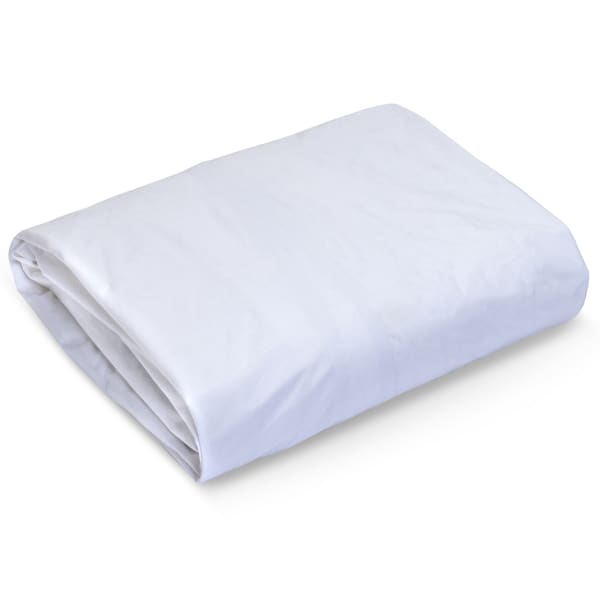 23 Threads Knitted Polyester Mattress Protector, Ctrl+Z Technology, White, Full XL, Case Of 12