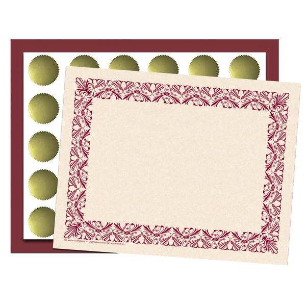 Hayes Publishing Art Deco Set, Maroon