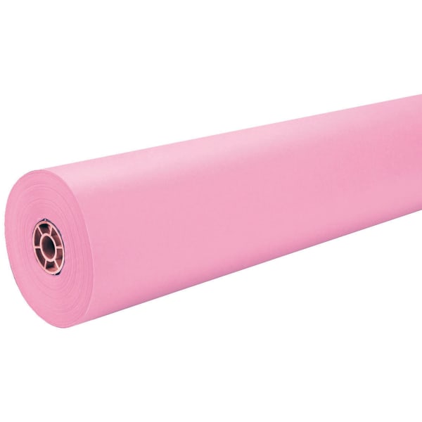 Pacon Rainbow-Colored Kraft Duo-Finish Paper, 36in x 100ft, Pink