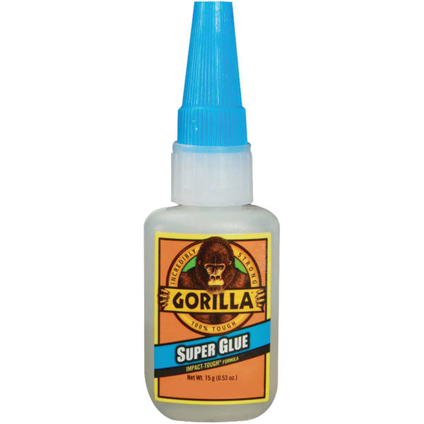 Gorilla Glue Super Glue, 0.5 Oz, Translucent, Pack Of 4