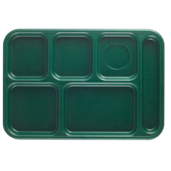 Cambro Co-Polymer Compartment Trays, Sherwood Green, Pack Of 24 Trays