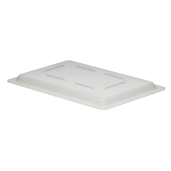Cambro Poly Flat Cover For 12in x 18in Food Boxes, White, Pack Of 6 Covers