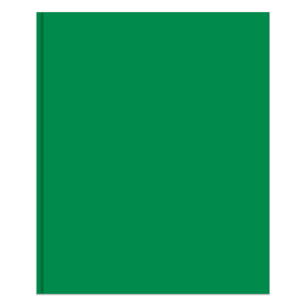 Office Depot Brand 2-Pocket School-Grade Paper Folder with Prongs, Letter Size, Green
