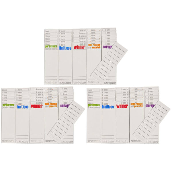 Inspired Minds Page Keepers Bookmarks, 2in x 6in, Hopefulness Booster Set, 30 Per Pack, Set Of 3 Packs