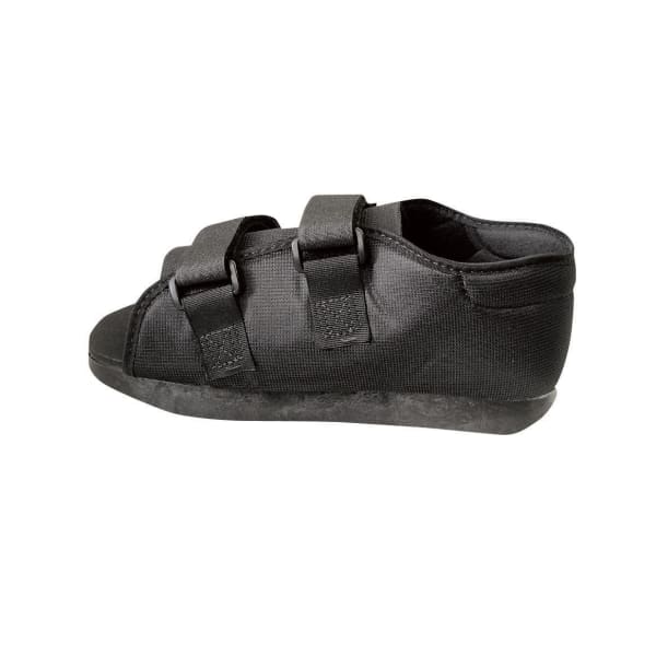 Medline Semi-Rigid Nylon Post-Op Shoe, Mens, Large, Black