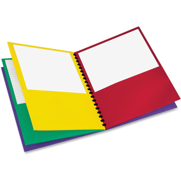 Oxford 8-Pocket Paper Folder, 8 1/2in x 11in, Assorted Colors