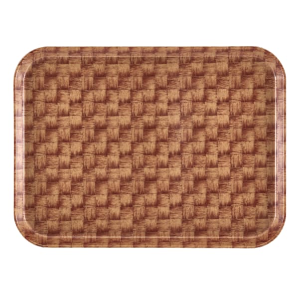 Cambro Camtray Rectangular Serving Trays, 14in x 18in, Light Basket, Pack Of 12 Trays