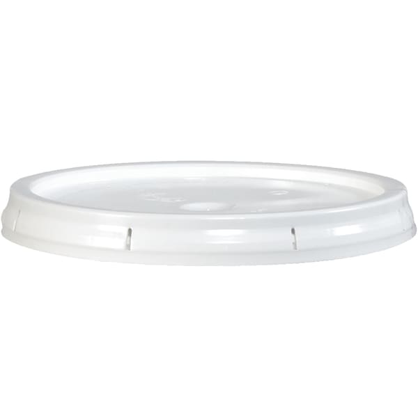 Partners Brand Plastic Lid, 20 Qt, 1 3/8inH x 12 3/8inW x 12 3/8inD, White