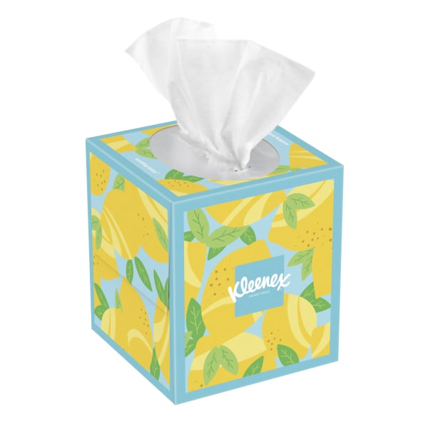 Kleenex 3-Ply Soothing Lotion Tissues, Box Of 65 Tissues