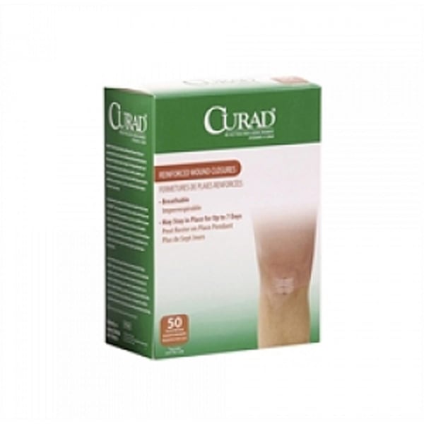 CURAD Sterile Medi-Strips, 1/4in x 4in, White, Pack Of 2,000