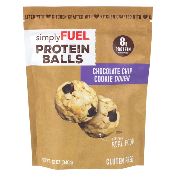 simplyFUEL Chocolate Chip Cookie Dough Protein Balls, 12 Oz