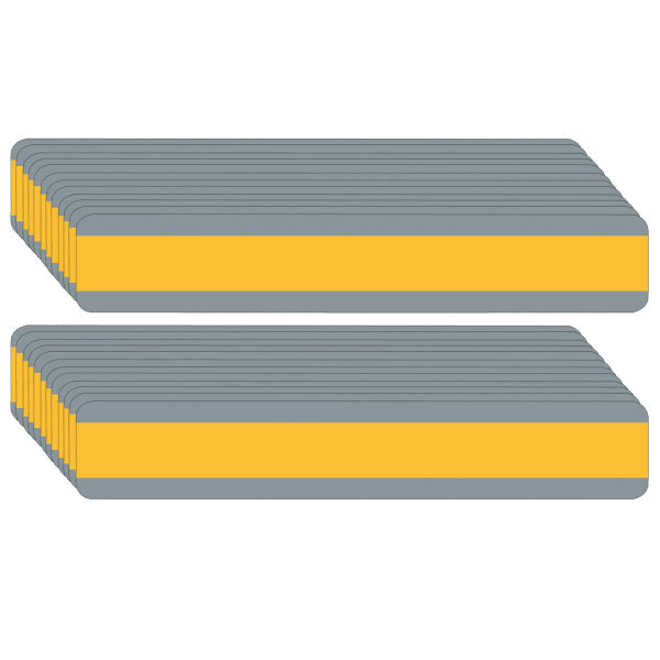 Ashley Productions Double Wide Reading Guide Sentence Strips, 1-1/4in x 7-1/4in, Goldenrod, Pack Of 24 Strips