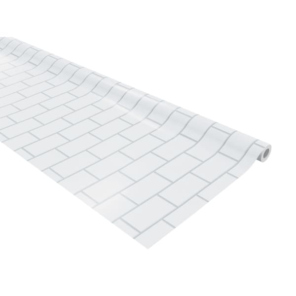 Pacon Fadeless Bulletin Board Art Paper, White Subway Tile, 48in x 50ft
