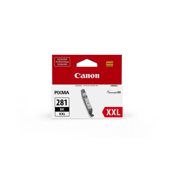 Canon CLI-281 ChromaLife 100+ Black Extra-High-Yield Ink Tank, 1983C001
