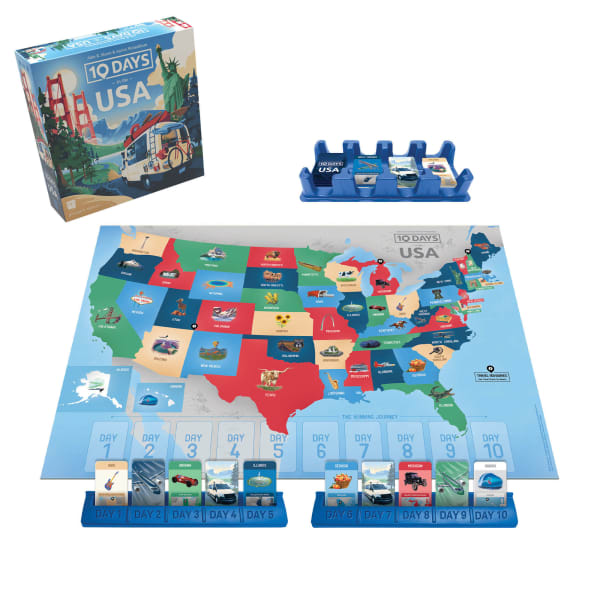 USAopoly 10 Days In The USA Board Game