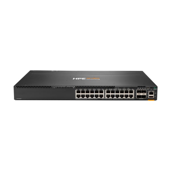 HPE 24-port 1GbE and 4-port SFP56 Switch - 24 Ports - Manageable - 3 Layer Supported - Modular - 4 SFP Slots - 49 W Power Consumption - Twisted Pair, Optical Fiber - 1U - Rack-mountable - Lifetime Limited Warranty