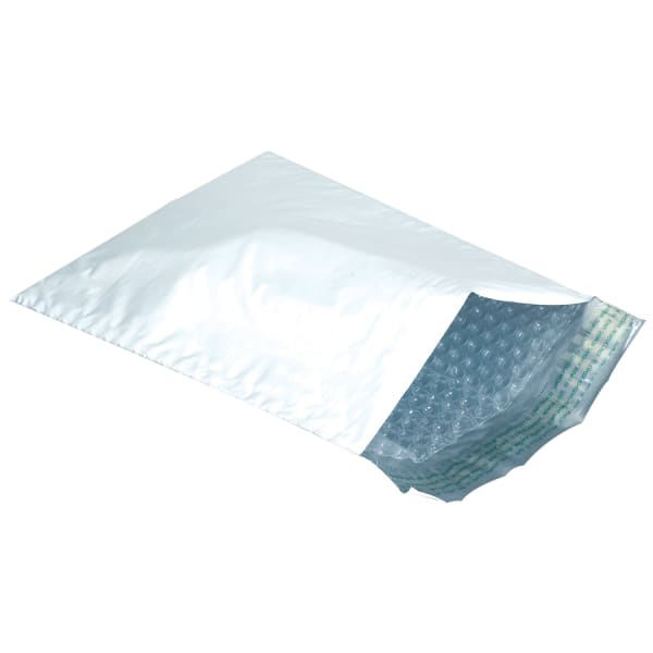 Partners Brand Bubble-Lined Poly Mailers, 14 1/4in x 20in, White, Box Of 25