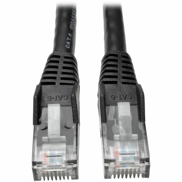 Tripp Lite Cat6 Gigabit Snagless Molded Patch Cable, 25ft, Black