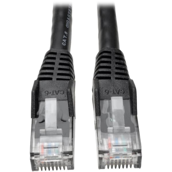 Tripp Lite Cat6 Gigabit Snagless Molded Patch Cable, 14ft, Black