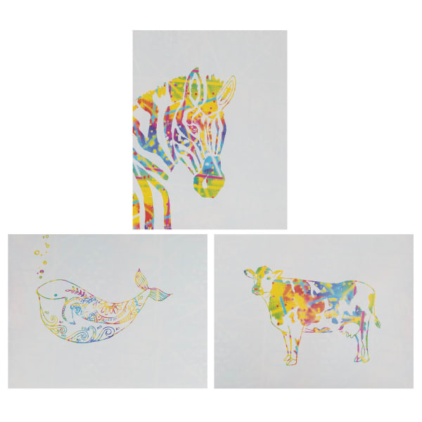 Pacon Now You See It! Art Paper, 8-1/2in x 11in, Radiant Gradient, Pack Of 50 Sheets