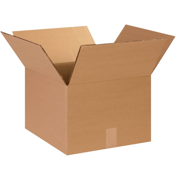 Partners Brand Heavy-Duty Boxes, 10inH x 14inW x 14inD, Kraft, Pack Of 25
