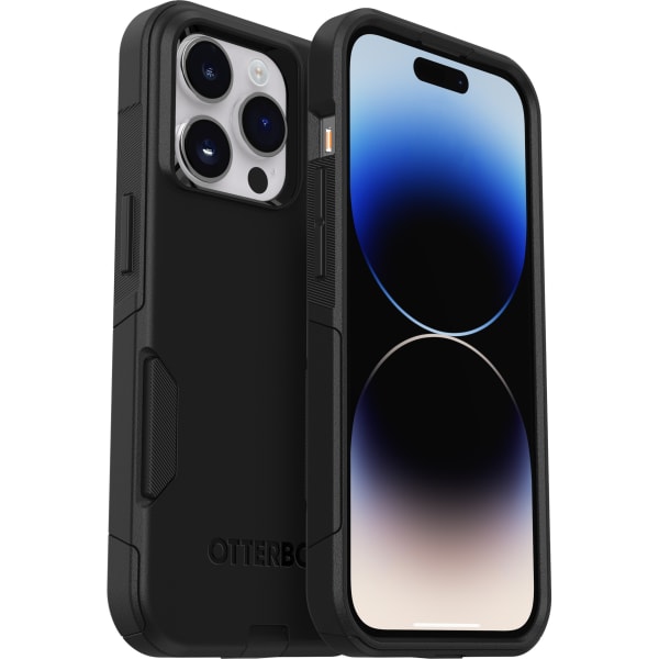 OtterBox iPhone 14 Pro Commuter Series Antimicrobial Case - For Apple iPhone 14 Pro Smartphone - Black - Bump Resistant, Bacterial Resistant, Dirt Resistant, Drop Resistant, Dust Resistant - Synthetic Rubber, Polycarbonate, Plastic - 1