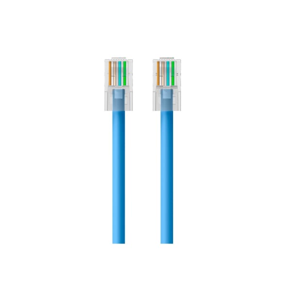 Belkin 900 Series Cat.6 UTP Patch Cable - RJ-45 Male Network - RJ-45 Male Network - 1ft - Blue