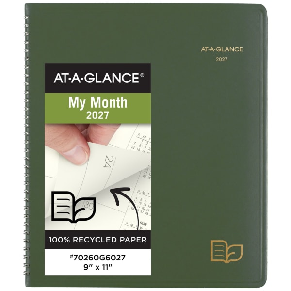 AT-A-GLANCE Recycled Monthly Planners, 70260G6027