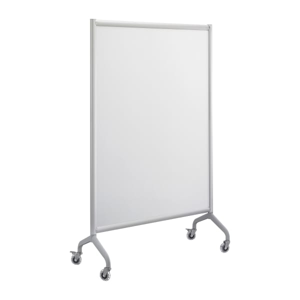 Safco Rumba Screen Dry-Erase Whiteboard, 66in x 42in, Aluminum Frame With Silver Finish