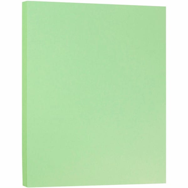 JAM Paper Letter Matte Paper, Mint Green, Letter (8.5in x 11in), 50 Sheets Per Pack, 28 Lb
