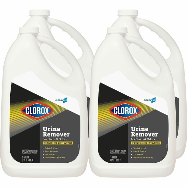 CloroxPro Urine Remover for Stains and Odors Refill - 128 fl oz (4 quart) - Bleach-free - Clear - 60 / Bundle
