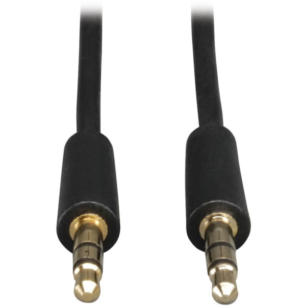 Eaton Tripp Lite Series 3.5mm Mini Stereo Audio Cable for Microphones, Speakers and Headphones (M/M), 15 ft. (4.57 m) - Audio cable - mini-phone stereo 3.5 mm male to mini-phone stereo 3.5 mm male - 15 ft - black