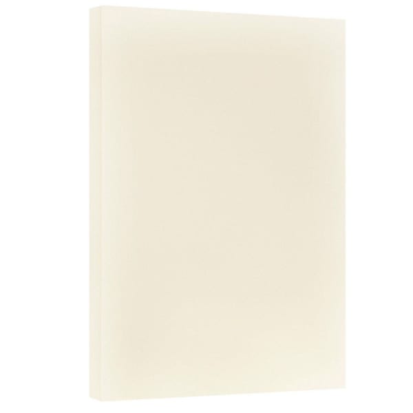 JAM Paper Vellum Bristol Card Stock, Creme, Ledger (11in x 17in), 67 Lb, Pack Of 250