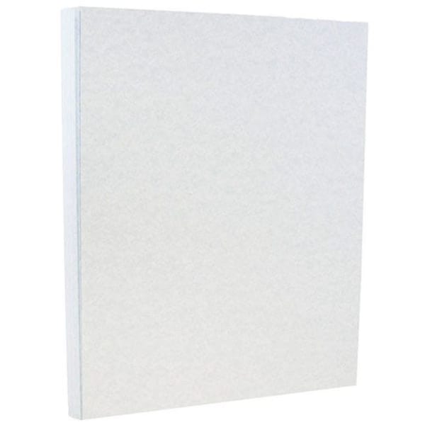 JAM Paper Card Stock, Blue Parchment, Letter (8.5in x 11in), 65 Lb, Pack Of 100