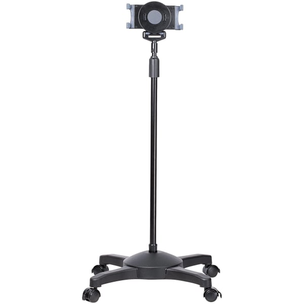 StarTech.com Mobile Tablet Stand with wheels, Height Adjustable, Universal Rolling Tablet Stand for 7 to 11 inch w/ Detachable Holder, TAA - Mobile tablet stand w/ lockable casters for tablets 7in to 11in