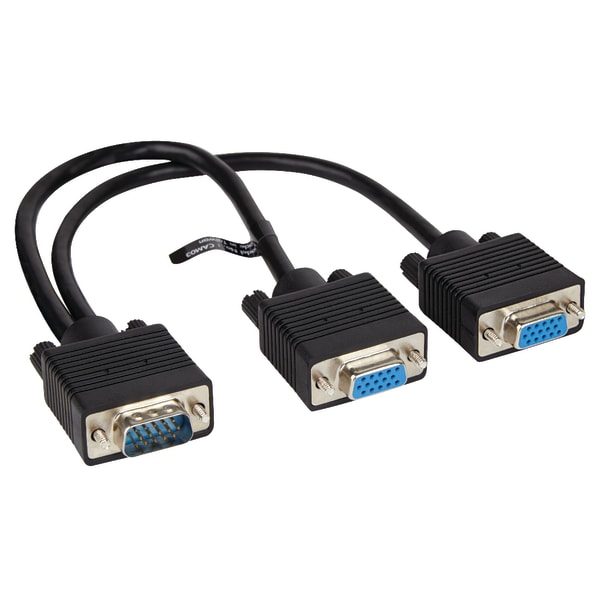 VogDUO VGA Splitter Video Cable - 1 ft VGA Video Cable  - CAM03