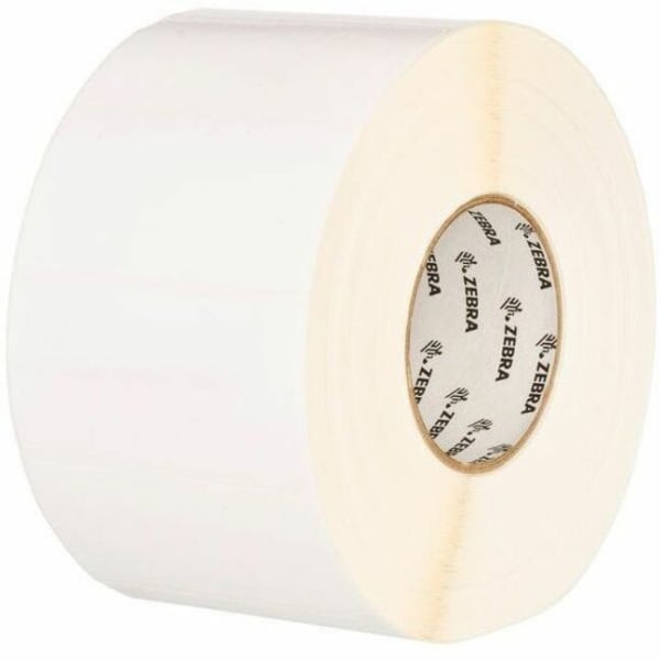 Zebra Label, G44750, Polypropylene 2in x 1in Thermal Transfer Zebra PolyPro 3000T, 1in Core