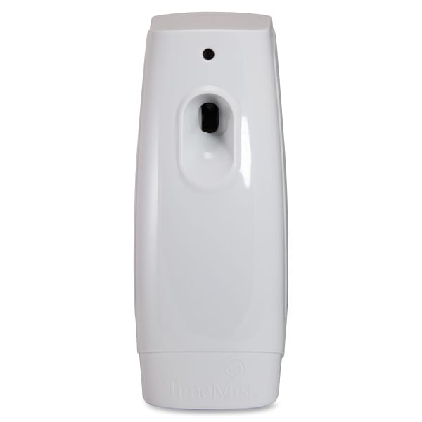 TimeMist Classic Metered Aerosol Dispenser - 0.25 Hour Medium - 30 Day Refill Life - 6000 ft3 Coverage - 2 x AA Battery - 6 / Carton - White