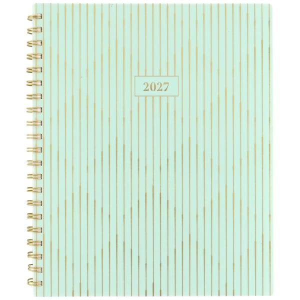 Mead Cambridge Glimmer 2027 Weekly Monthly Planner, Large, 8 1/2in x 11in