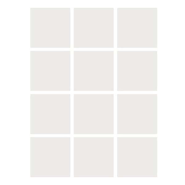 Flipside Products Dry-Erase Stickables With Dry-Erase Marker, 4in x 4in, White, 12 Stickables Per Pack, Set Of 4 Packs