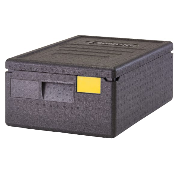 Cambro Cam GoBox GN 1/1 4in Top Loading Food Transporter, 8-1/2inH x 15-3/4inW x 23-5/8inD, Black